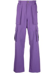 Nahmias pantalon cargo à cœur brodé - Violet