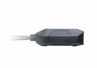 Aten 2-poorts USB DisplayPort-kabel KVM-switch met externe poortselectieschakelaar - thumbnail