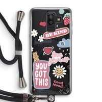Positivity: Samsung Galaxy J8 (2018) Transparant Hoesje met koord