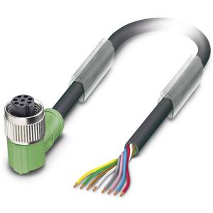 Phoenix Contact 1522639 Sensor/actuator connector, geassembleerd M12 Aantal polen (sensoren): 8 Bus, haaks 3.00 m 1 stuk(s)