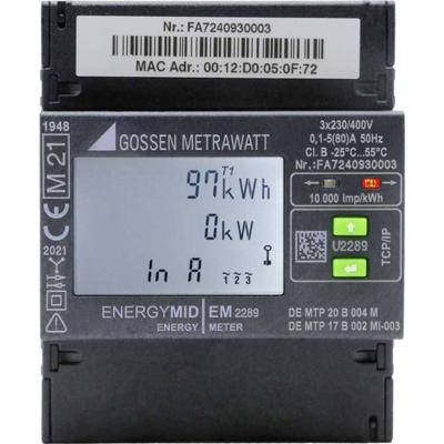 Gossen Metrawatt kWh-meter 3-fasen Digitaal 80 A Conform MID: Ja 1 stuk(s)