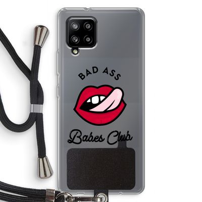 Badass Babes Club: Samsung Galaxy A42 5G Transparant Hoesje met koord