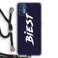 Biest: Motorola Moto G9 Plus Transparant Hoesje met koord