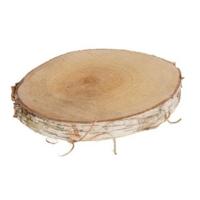 Berken houten boomschijf - 30 x 3,5 cm - kaarsenplateau - decoratiehout - Woondecoratie