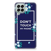 Samsung Galaxy M33 Silicone-hoesje Flowers Blue DTMP