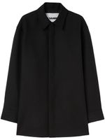 Jil Sander wool shirt jacket - Noir - thumbnail