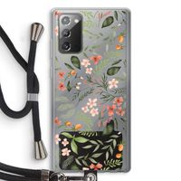 Sweet little flowers: Samsung Galaxy Note 20 / Note 20 5G Transparant Hoesje met koord
