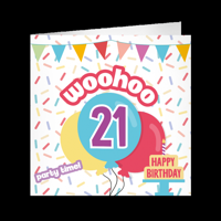 XL Greeting Cards 21 jaar