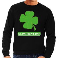 St. Patricksday klavertje sweater zwart heren 2XL  -