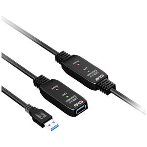 club3D USB-kabel USB 3.2 Gen1 (USB 3.0 / USB 3.1 Gen1) 15.00 m Zwart CAC-1406