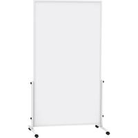 Maul Mobiel whiteboard MAULsolid easy2move (b x h) 1000 mm x 1800 mm Wit Kunststof coating Aan beide zijden te gebruiken, Incl. wielen