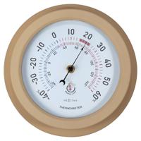 NeXtime NE-4302BR Buitenthermometer 22CM Metaal Bruine Lily - thumbnail