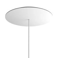 Grote plafondkap wit rond met 1 uitgang rond 40cm