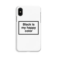 Black is my happy color: iPhone X Volledig Geprint Hoesje