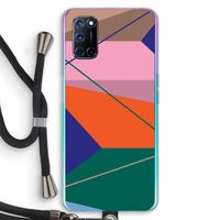 Gestalte 1: Oppo A92 Transparant Hoesje met koord Gestalte 1: Oppo A92 Transparant Hoesje met koord