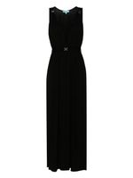 Melissa Odabash robe longue Harper à col v - Noir