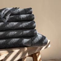 4 PACK Badlakens 100% Katoen Antraciet Dekbed Discounter - Dekbed-Discounter.nl
