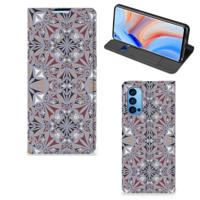 OPPO Reno4 Pro 5G | Standcase | Flower Tiles