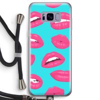 Bite my lip: Samsung Galaxy S8 Transparant Hoesje met koord