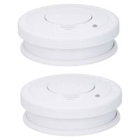 Grundig set van 2x stuks optische rookmelders wit 10 x 3 cm - Rookmelders