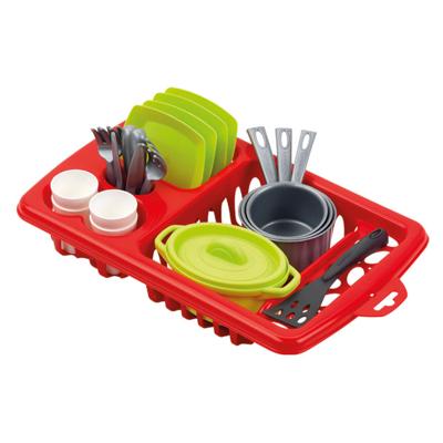 Ecoiffier 100% chef serviesset met afdruiprek