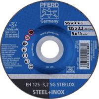 PFERD TOOLS EH 125-3,2 SG STEELOX 61333432 Doorslijpschijf gebogen 125 mm 25 stuk(s) RVS, Staal