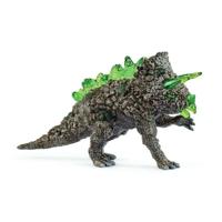 SCHLEICH 70828 Eldrador Triceratopo Figurina in pietra, dai 4 anni in su