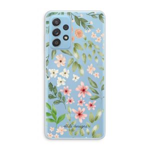 Botanical sweet flower heaven: Samsung Galaxy A73 Transparant Hoesje