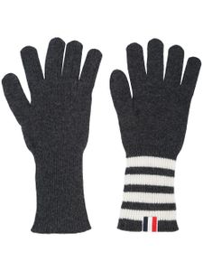 Thom Browne gants en cachemire - Gris