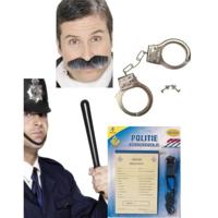 Politie accessoires - verkleedset - voor volwassenen - Carnaval agent verkleedaccessoires