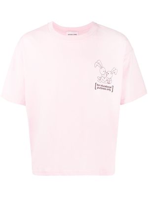 Natasha Zinko t-shirt à imprimé graphique - Rose