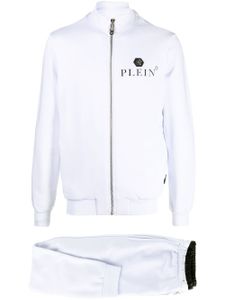 Philipp Plein survêtement à plaque logo - Blanc