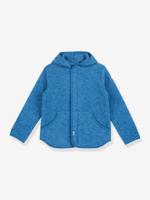 LUONTEVA finkid fleece jas voor kinderen, binnenjas met rits middenblauw