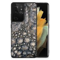 Samsung Galaxy S21 Ultra Dierenprint Telefoonhoesje Krokodillenprint