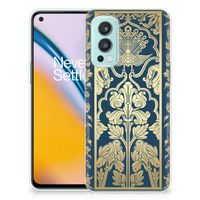 OnePlus Nord 2 5G TPU Case Beige Flowers - thumbnail