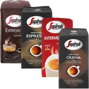 Segafredo proefpakket koffiebonen 4 x 1 kilo