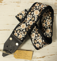 Holy Cow Straps Custom Elite Black White Flower