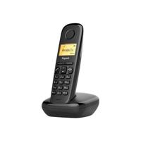 GIGASET A170 vaste telefoon - Verlicht display - 50 contacten - Oplaadbare batterij - Zwart