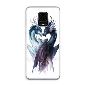Yin Yang Dragons: Xiaomi Redmi Note 9 Pro Transparant Hoesje