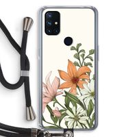 Floral bouquet: OnePlus Nord N10 5G Transparant Hoesje met koord