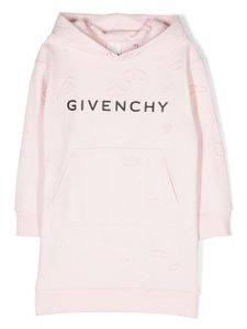 Givenchy Kids robe à logo imprimé - Rose