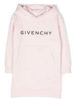 Givenchy Kids robe à logo imprimé - Rose - thumbnail