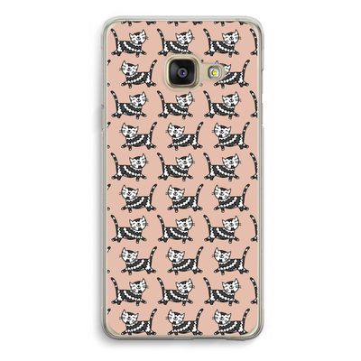Zwarte poes: Samsung Galaxy A3 (2016) Transparant Hoesje