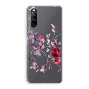 Mooie bloemen: Sony Xperia 10 III Transparant Hoesje