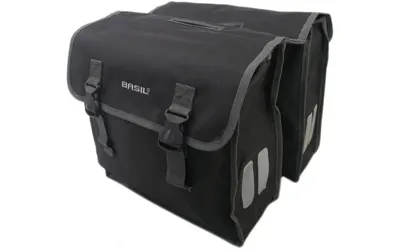 Dubbele fietstas Basil Mara XL 35 liter - Zwart