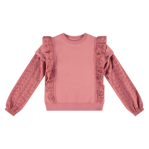 Vinrose Meisjes sweater - Dusty roze