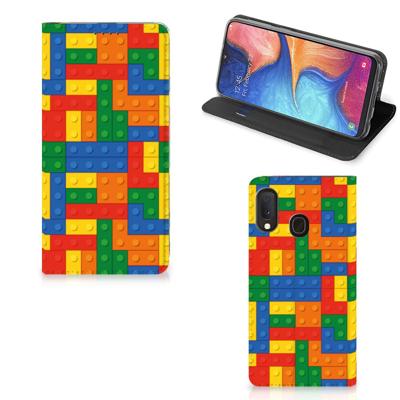 Samsung Galaxy A20e | Hoesje met Magneet | Blokken