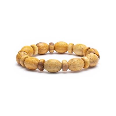Palo Santo Armband rond en donut elastisch