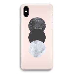Marmeren cirkels: iPhone Xs Volledig Geprint Hoesje