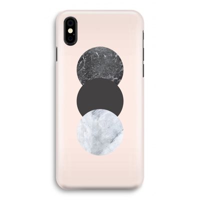Marmeren cirkels: iPhone Xs Volledig Geprint Hoesje